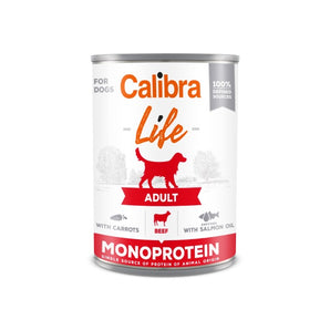 Calibra Dog Life Adult Beef & Carrots Canned Food 6x400g
