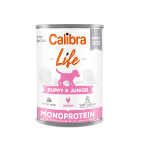 Calibra Dog Life Puppy & Junior Chicken & Rice Canned Food 6x400g