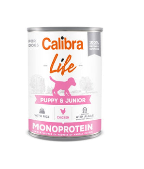 Calibra Dog Life Puppy & Junior Chicken & Rice Canned Food 6x400g