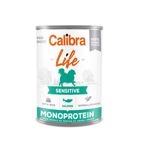 Calibra Dog Life Sensitive Salmon & Rice Canned Food 6x400g
