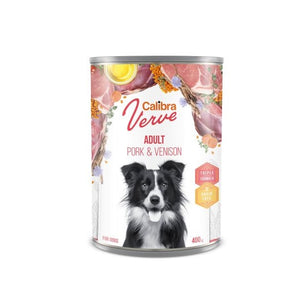Calibra Dog Verve GF Adult Pork & Venison Canned Food 6x400g