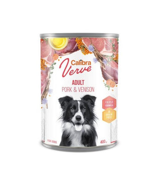 Calibra Dog Verve GF Adult Pork & Venison Canned Food 6x400g