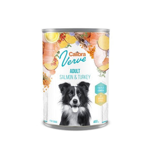 Calibra Dog Verve GF Adult Salmon & Turkey Canned Food 6x400g