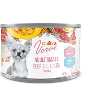 Calibra Dog Verve GF Adult Small Beef & Chicken Canned Food 6x200g