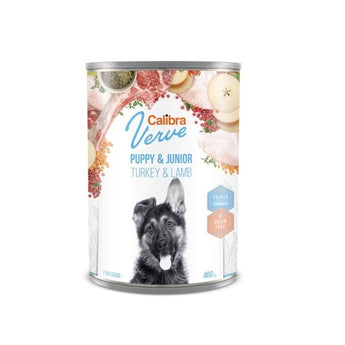 Calibra Dog Verve GF Puppy & Junior Turkey & Lamb Canned Food 6x400g