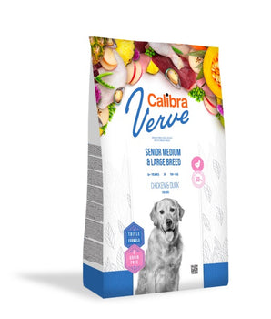 Calibra Dog Verve GF Senior Medium & Large Chicken & Duck Dry Food 12kg