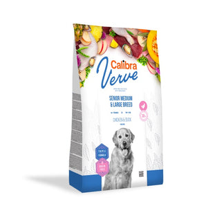Calibra Dog Verve GF Senior Medium & Large Chicken & Duck Dry Food 2kg