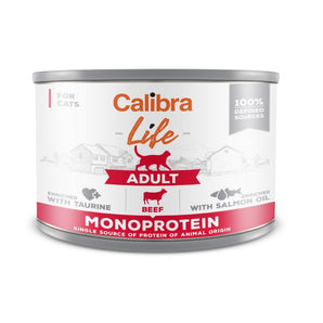 Calibra Cat Life Adult Beef Canned Food 6x200g
