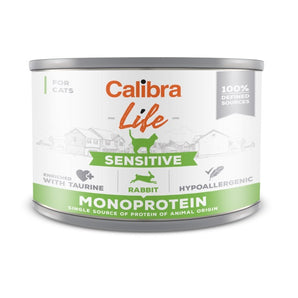 Calibra Cat Life Sensitive Rabbit Canned Food 6x200g