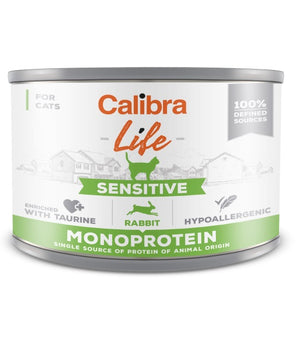 Calibra Cat Life Sensitive Rabbit Canned Food 6x200g