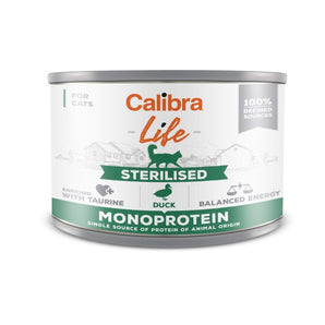 Calibra Cat Life Sterilised Duck Canned Food 6x200g
