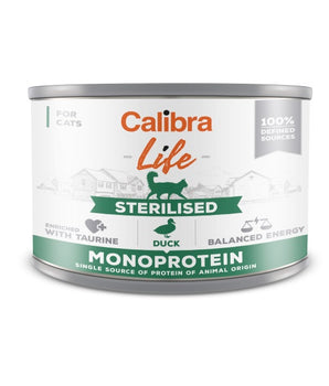 Calibra Cat Life Sterilised Duck Canned Food 6x200g