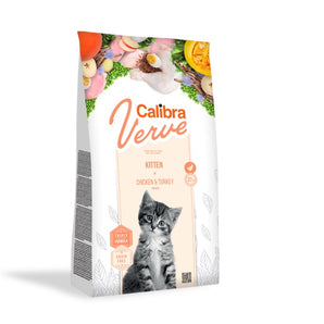 Calibra Cat Verve GF Kitten Chicken & Turkey Dry Food 750g