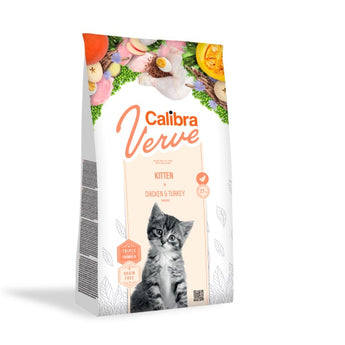 Calibra Cat Verve GF Kitten Chicken & Turkey Dry Food 750g