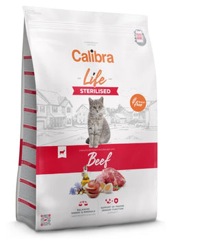 Calibra Life Sterilised Cat Beef Flavoured Dry Food 1.5kg