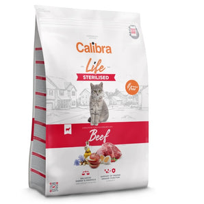 Calibra Life Sterilised Cat Beef Flavoured Dry Food 6kg
