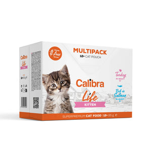 Calibra Cat Life Kitten Wet Food Multipack 12x85g