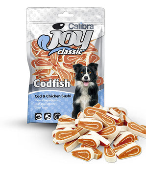 Calibra Joy Dog Classic Cods & Chicken Sushi Treats 80g