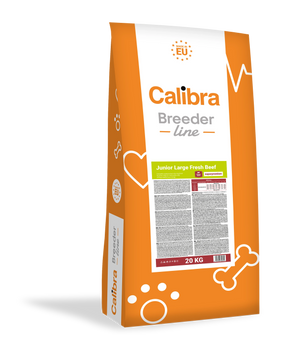 Calibra Dog Breeder Large Junior Dry Food - Fresh Beef Flavour 20kg