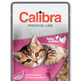 Calibra Cat Premium Kitten Turkey & Chicken Wet Food Pouch 24x100g