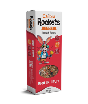 Calibra Rockets Rabbits & Rodents Fruit Sticks 120g